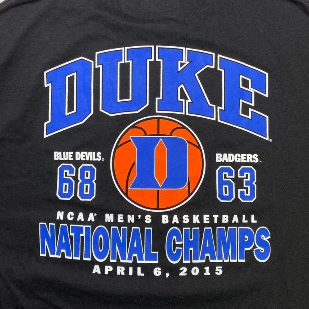 Duke Blue Devils‎ college basketball - 2015 NCAA Champions shirt LARGE